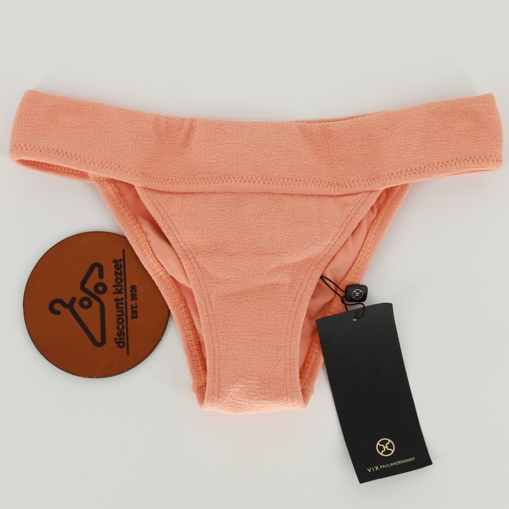 Vix Paula Hermanny Belini Boucle New Band‎ Bikini Bottom Peach Size Small NWY